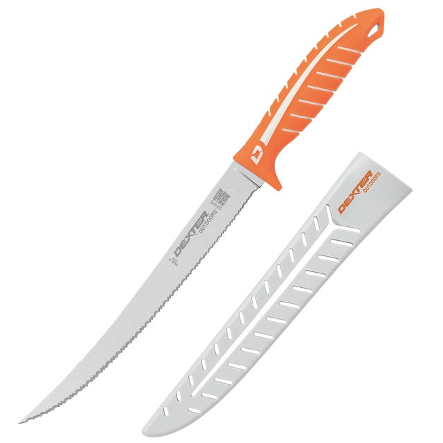 DEXTREME® Dual Edge 10" tiger edge knife w/sheath