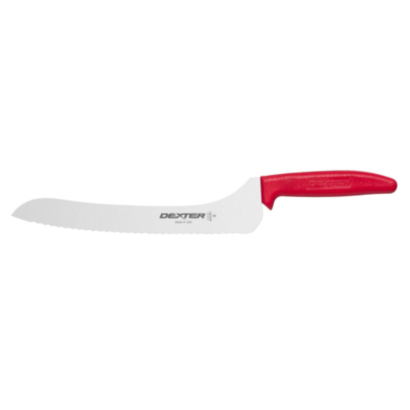 Dexter-Russell Red Scalloped Offset Sandwich Knife