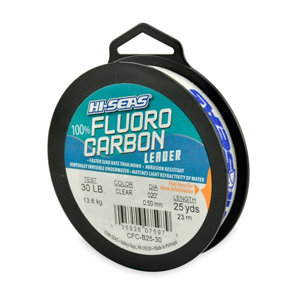 Hi Seas Fluorocarbon 25yd Spool